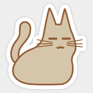 Cute Grey Cat Sticker